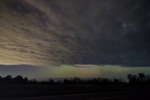 Aurora over Lake Ontario