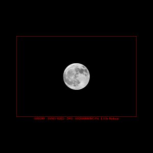 Simulation of what the Moon looks like taken with my normal astrophotography telescope