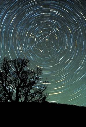 The Geminid meteor shower from December, 2009